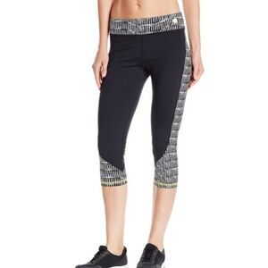 Trina Turk Recreation Leggings Black/Lime Small